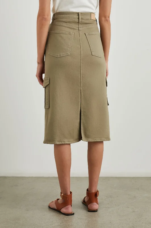 HIGHLAND CARGO SKIRT - WASHED OLIVE