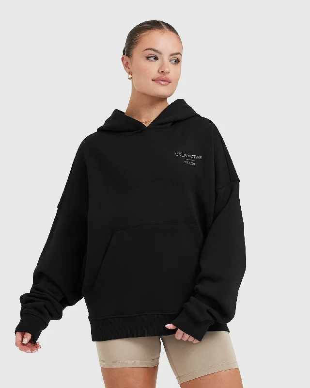 All Day Est 2020 Oversized Hoodie | Black