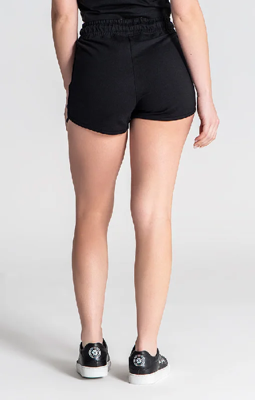 Black GK25 Crystals Shorts