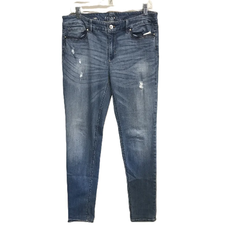 Blue Denim Jeans Skinny By White House Black Market, Size: 10