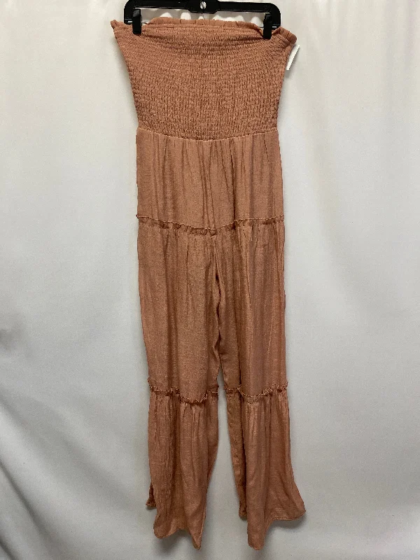 Brown Jumpsuit Love Tree, Size M