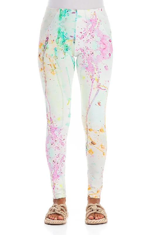 Colour Splash Cotton Leggings