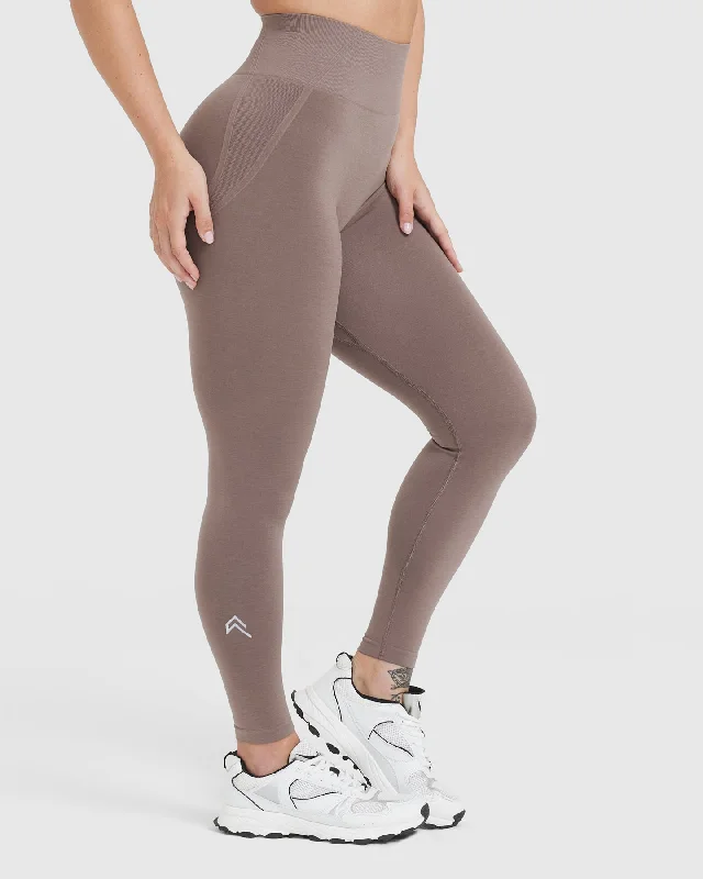 Effortless Seamless Leggings | Washed Cool Brown