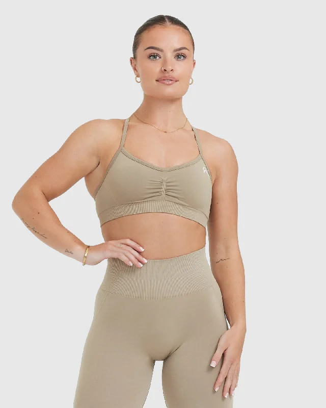 Effortless Strappy Bralette | Washed Sandstone