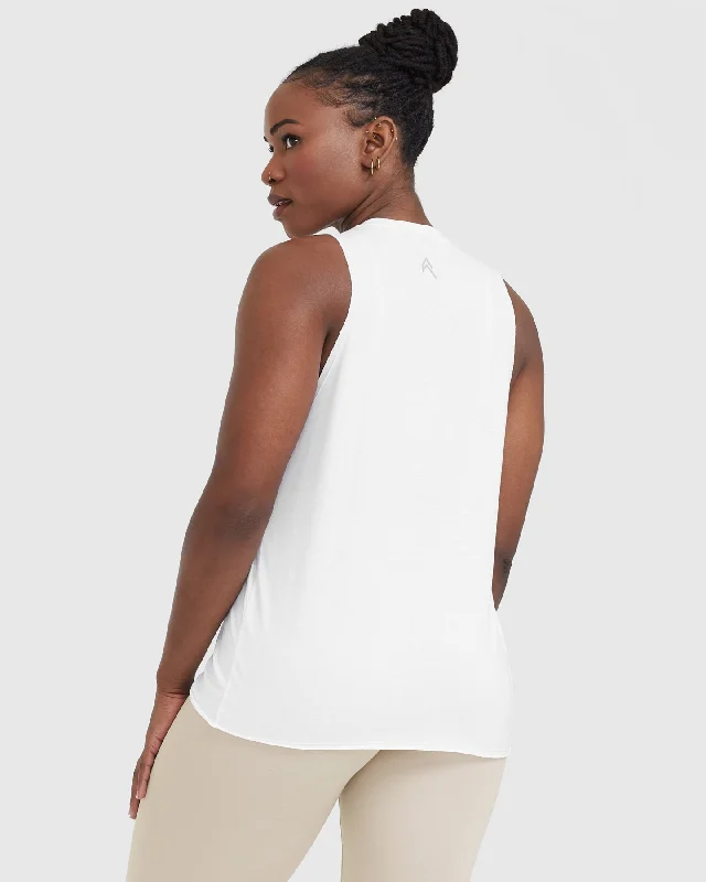 Go To Muscle Vest | White