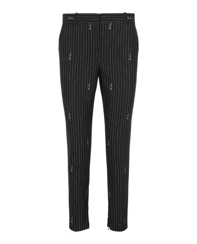 GV Signature Pinstripe Straight Leg Pants