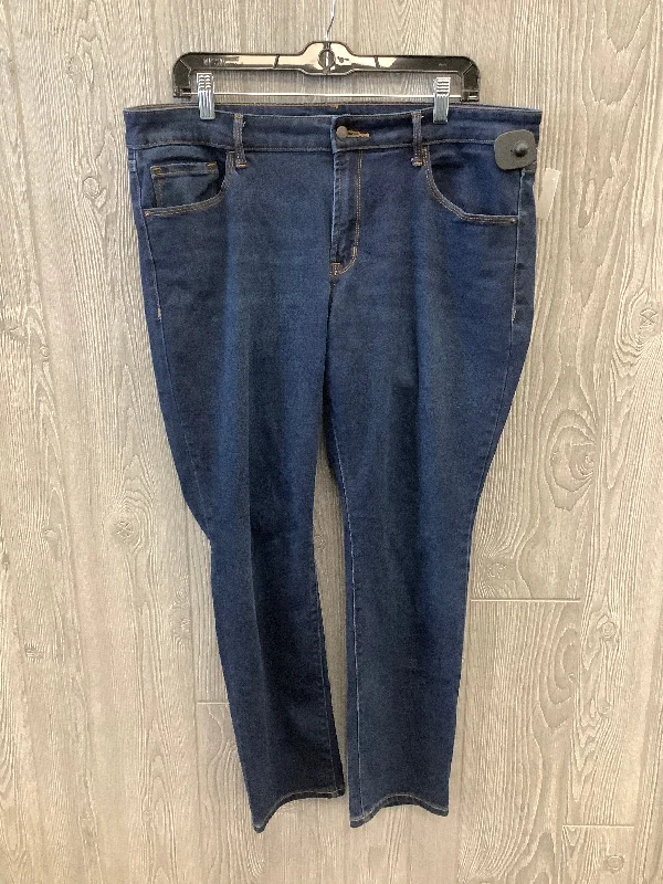 Jeans Straight By Old Navy In Blue, Size: 16