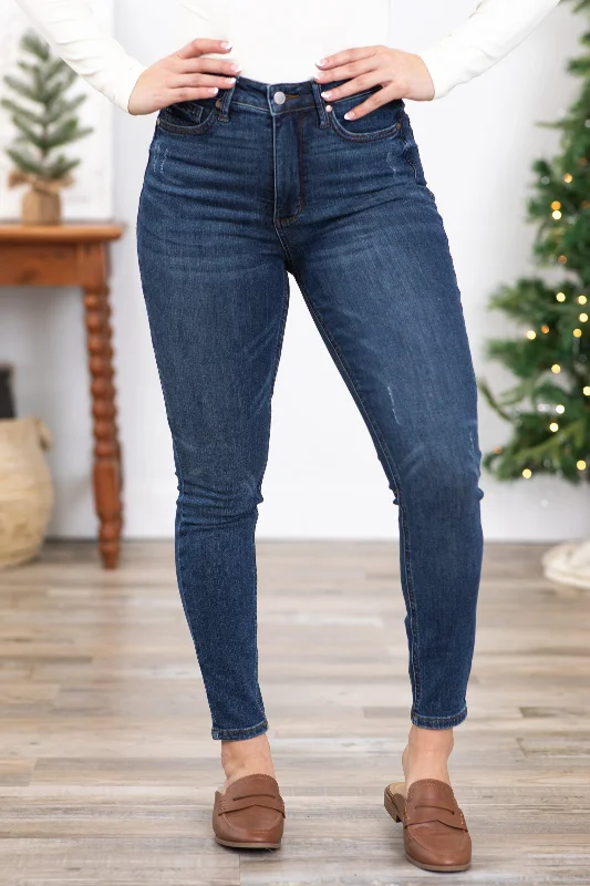 Judy Blue Dark Wash Tummy Control Skinny Jeans