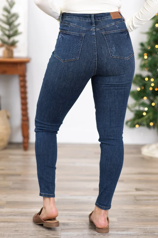 Judy Blue Dark Wash Tummy Control Skinny Jeans