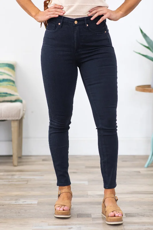 Judy Blue Navy Tummy Control Skinny Jeans