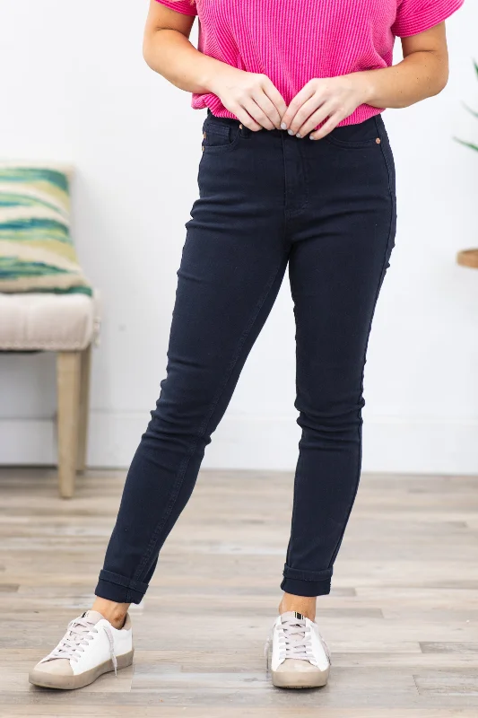 Judy Blue Navy Tummy Control Skinny Jeans