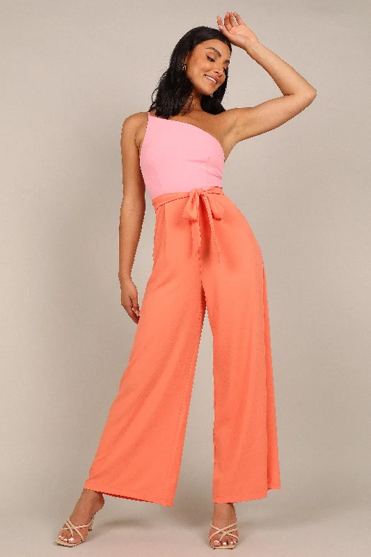 Leyton Jumpsuit - Pink/Orange