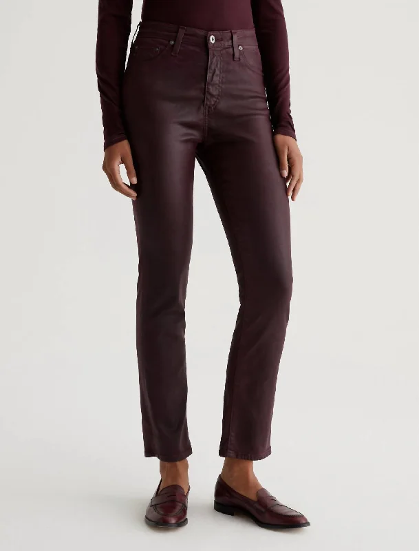 Mari Jean In Burgundy Coated