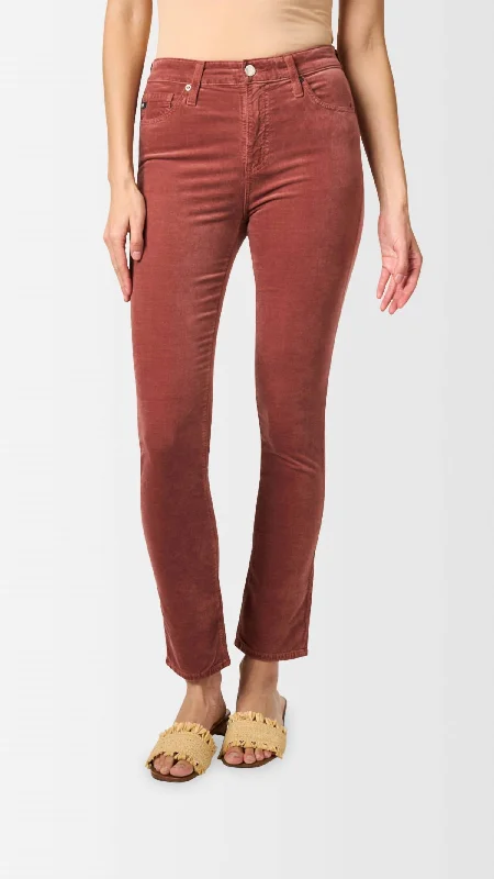 Mari Stretch Straight Leg Jean In Spiced Maple