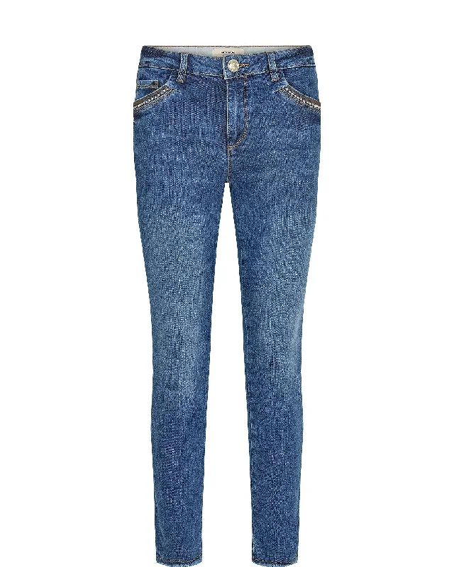 Mos Mosh Blue Ankle Summer Line Jeans