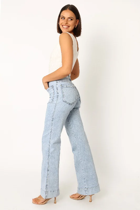 Nico Wide Leg Jean - Blue