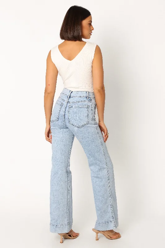 Nico Wide Leg Jean - Blue