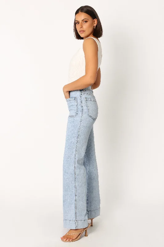 Nico Wide Leg Jean - Blue