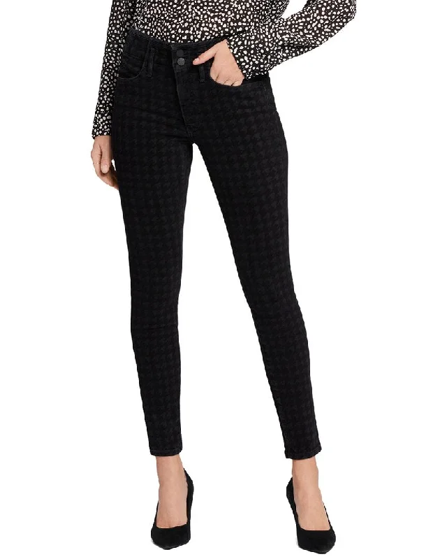 NYDJ Ami Houndstooth Luxe Burnout Skinny Leg Jean