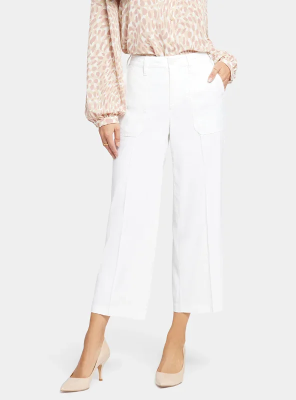 NYDJ Wide Leg Linen Crop Pants