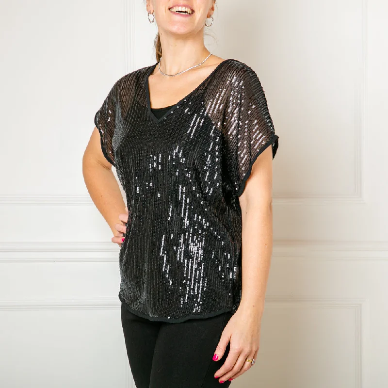 Sequin Top with Vest