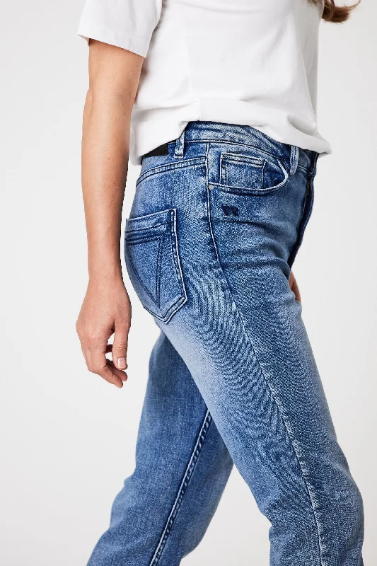 Shine On Label Ashley Straight Leg Jean Indigo