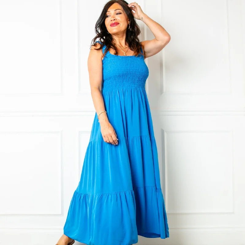 Shirred Maxi Dress