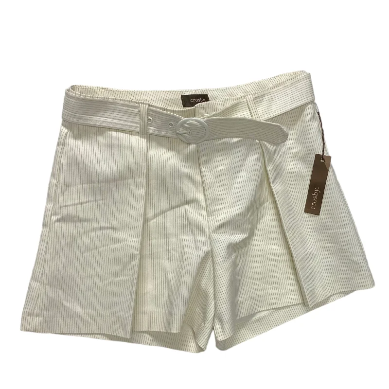 Shorts By Crosby In Cream & Grey, Size: 8