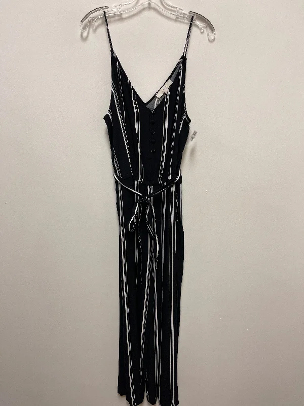 Striped Pattern Jumpsuit Loft, Size Xl