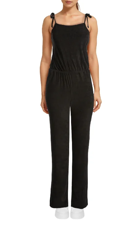 Terry Jumpsuit In Black