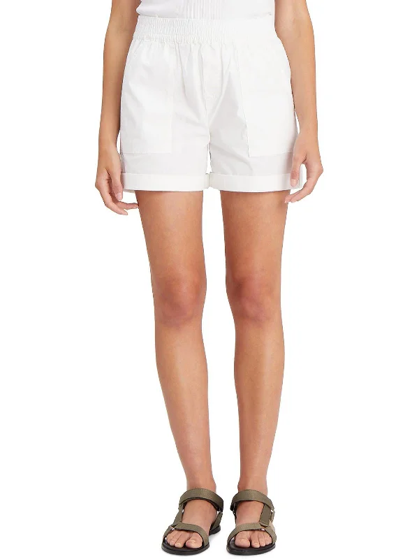 Trail Blazer Womens Cuffed Pockets Casual Shorts