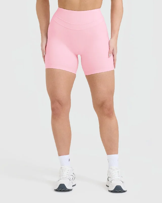 Unified High Waisted Shorts | Petal Pink