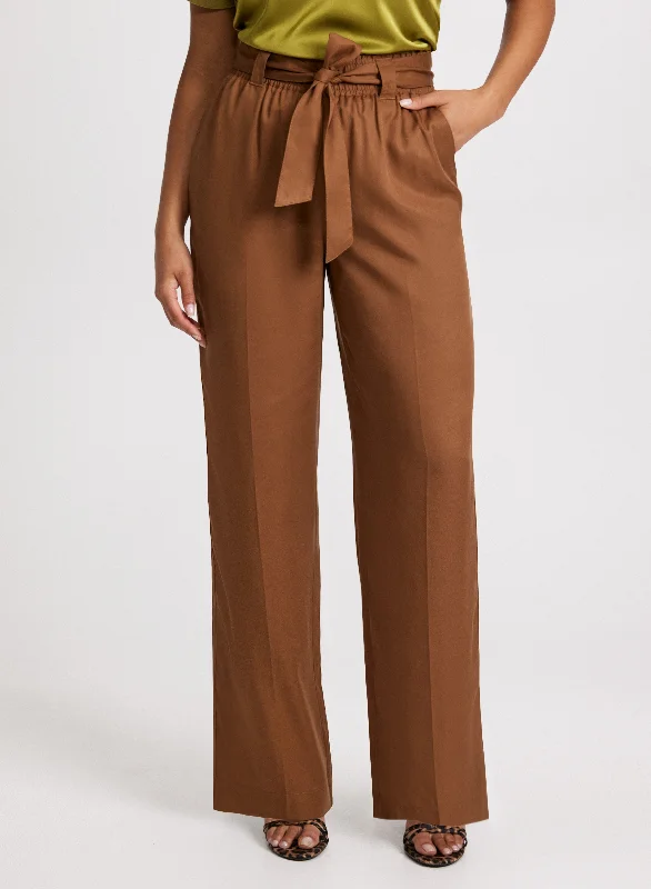 Wide Leg Tencel Pants