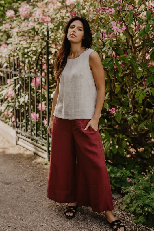 Wide linen pants ISABELLA