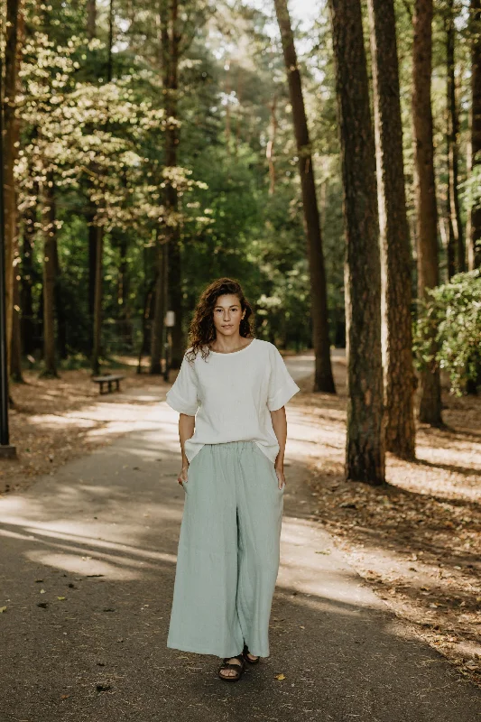 Wide linen pants ISABELLA