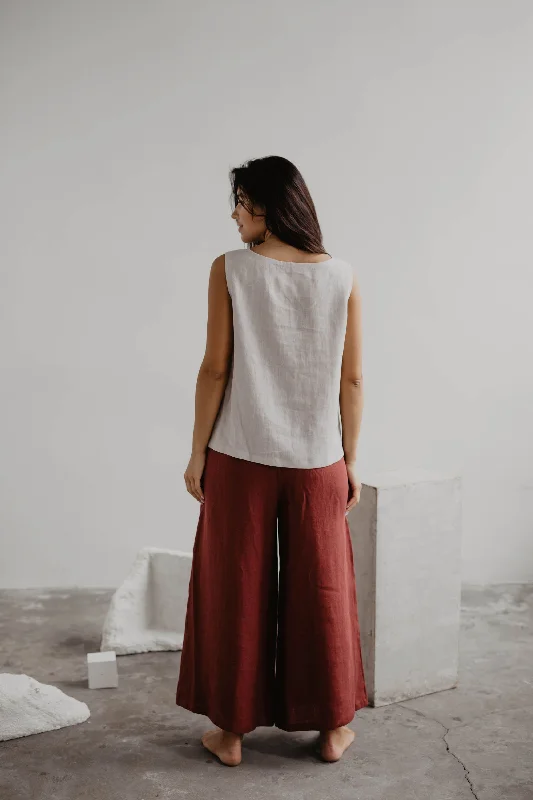 Wide linen pants ISABELLA